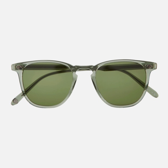 Garrett Leight Sunglasses BROOKS II SUN Juniper Green NWT Premium Glass - Picture 2 of 7